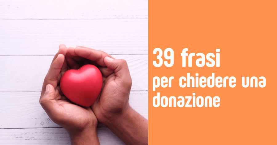 frasi donazione beneficenza